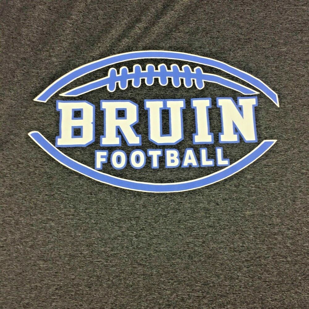 UCLA Bruin Football T Shirt Mens XL‎ Gray Blue Short Sleeve Universitycore Sport